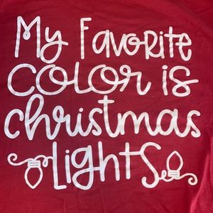 My Favorite Color is Christmas lights - Bella canvas